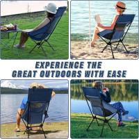 Silla de Camping Ultraligera y Portátil con Respaldo Alto y Bolsa de Transporte - Ideal para Playa, Senderismo y Picnic - details 0
