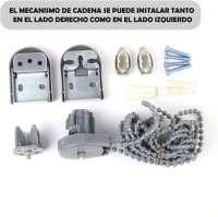 STARLEY-Estor enrollable translúcido liso -Medida Desde 60 a 180 cm de Ancho, Color Blanco,Gris,Marron, Estores traslucidos de Calidad para Ventanas y Puertas. - details 1
