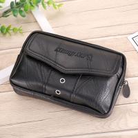 Bolsa De Cintura Para Hombre En Cuero Grande Con Gran Capacidad Móvil Para Correr Holster Caso De Teléfono Running Pouch - details 5