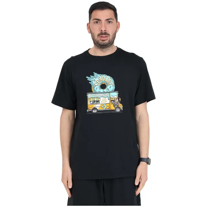 Camiseta de Manga Corta Converse Festival Food Truck Tee para hombre en color negro - 1