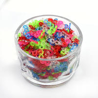 Kit De Bandas De Goma Transparentes Para Tejido DIY Con Clips S Accesorios Elásticos Para Pulseras Y Encantos De Manualidades - details 4