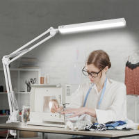 Lámpara De Escritorio NEWACALOX 80 PCS SMD LED Tres Secciones Con Braza Larga Protección Ocular USB Dimmable Plegable Para Estudio - details 9