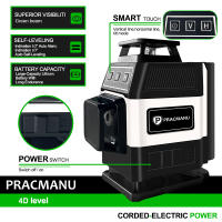 Pracmanu Mini 16 Líneas Nivel De Láser 4D Líneas Verdes Auto-Nivelado Horizontal Y Vertical Banda De Luz Verde Potente - details 4