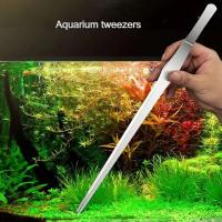 Aguja De Acuario De Acero Inoxidable Larga 48cm Curva Para Plantas De Acuario Limpieza De Tanque De Peces Accesorios De Acuario - details 1
