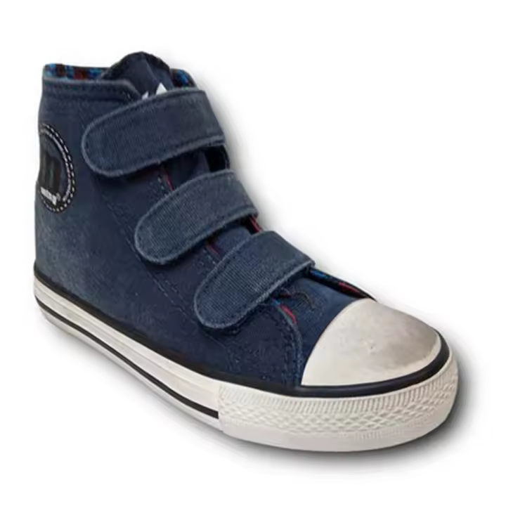 Mustang Botas Lona Niño C11392 MARINO Acabado Envejecido calzado niños Summer ROYALE CORDONETS - 1