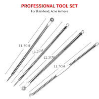 4PCS Eliminador De Puntos Negros Y Acné Para Mujeres Cuidado De La Piel Herramienta De Limpieza De Poros Tratamiento De Manchas Y Espinillas Con Aguja Hook - details 3