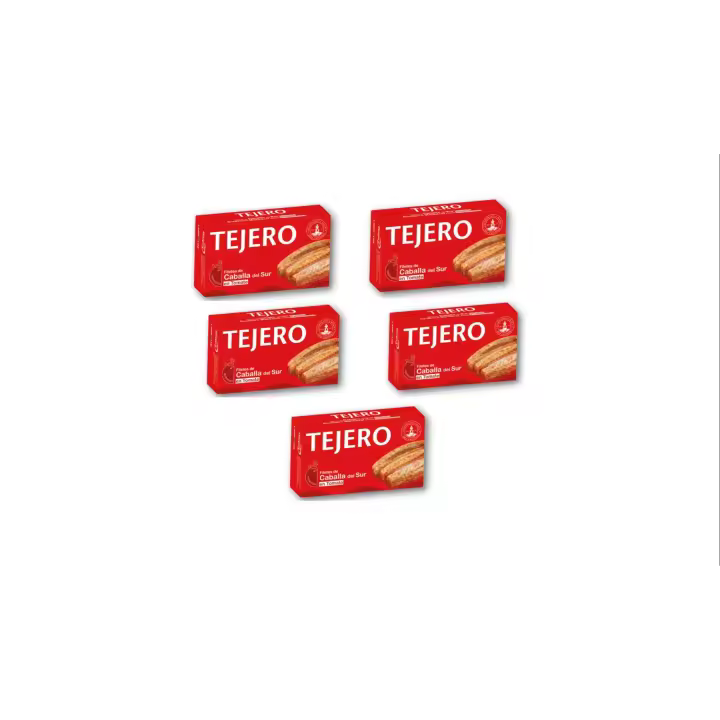 5 unidades - Filetes de Caballa del Sur en Tomate TEJERO 120 GR. - 1