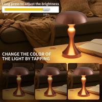 Lámpara De Mesa LED Táctil Recargable Sin Cable Para Decoración De Habitación Restaurante Hotel Bar Lámpara De Lectura Para Dormitorio - details 6