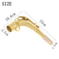 SLADE Saxofón Tenor De Plata En Oro Con Cuello Curvado Accesorios Para Instrumentos De Madera Partes De Cobre Para Saxofón Alto Y Tenor - details 1