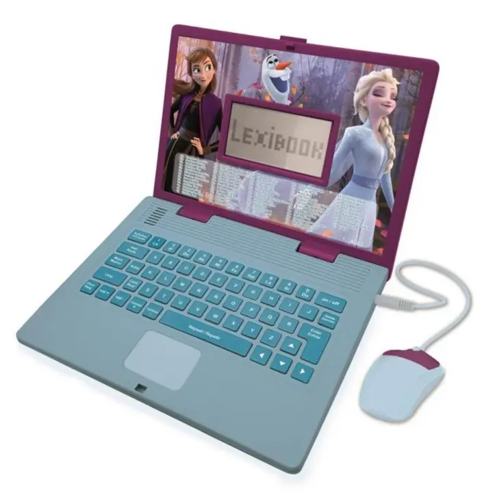 LEXIBOOK - Ordenador bilingüe educativo, 120 actividades - Frozen (ES/IN) - 1
