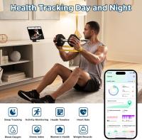 Smart Ring Health Tracker, anillo de seguimiento de sueño con frecuencia cardíaca, anillo de fitness impermeable para monitoreo de actividad/pasos/distancia/calorías, gestos en el aire, batería de hasta 7 días, para iOS Android - details 2