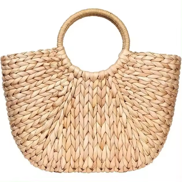 Bolso de Verano para Mujer, hand Tejido, with ASA superior, para Playa, Mar, Paja de ratón, bolsas de embrague - 1