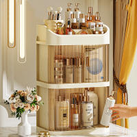 Organizador De Maquillaje De Lujo Para Escritorio Caja De Almacenamiento De Cosméticos Resistente Al Polvo Soporte Para Labiales Y Mascarillas Faciales Plástico - details 3