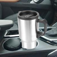 Hervidor Eléctrico De Coche 12V 450ml Taza Termo Para Café Leche Viajes Camping Con Protección De Sobrecalentamiento Y Vaciado Automático - details 2