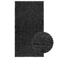 vidaXL Alfombra ZIZUR apariencia yute interior exterior en color Antracita/Crema/Beige - details 0