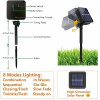 Luces De Cadena Solar LED 300LED 8 Modos Iluminación Exterior Impermeable Navidad Faeiritas Luz De Estrella Solar Poderado Tamaño 30M - details 5