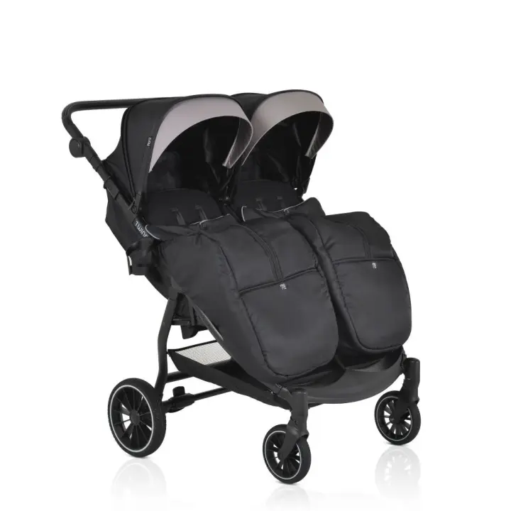Carrito gemelar TWINGO de Moni – funcional, seguro y cómodo desde el nacimiento - 1