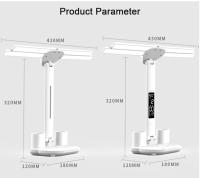 Lámpara De Mesa Recargable Para Estudio Con Ventilador Luz De Lectura LED Pantalla De Reloj LED Lámpara De Lectura LED Contemporánea ABS PVC Recargable 5V Touch On/Off Switch - details 12