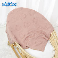Mantas de Algodón de DOT para recién nacidos, ropa de Cama para cochecito, Cuna, edredón, 100x80cm - details 2