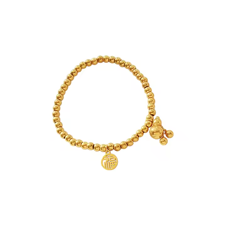 Alta Calidad Elástico Cuerda Cuentos Pulsera Redonda Cabeza de Reina Señora Maple Inoxide Joyería Vintage Gift - 1
