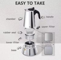 Cafetera Italiana Cuperinox para Inducción 2, 4, 6,10 y 12 Tazas Exprés Gas y Vitrocerámica Inox Lavavajillas - details 4