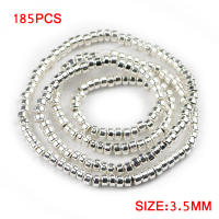 185pcs De Piedras Naturales Hematita En Color Rosa Oro 3X2mm Espaciadores Redondos Para La Creación De Joyas Pulseras DIY - details 6