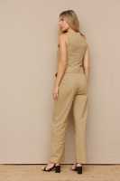 SOLO VENTA CHALECO - CONJUNTO BEIGE CHALECO Y PANTALÓN - Solo Venta Chaleco, Beige, Rayon, Poliester, Polyester, Elastano, Primavera Verano para Mujer - details 3