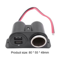 Cargador Automotriz Dual USB 12V Splitter Adaptador De Energía 3.1A/3100mA Para iPhone Android Teléfono Tableta Negro Universal - details 8