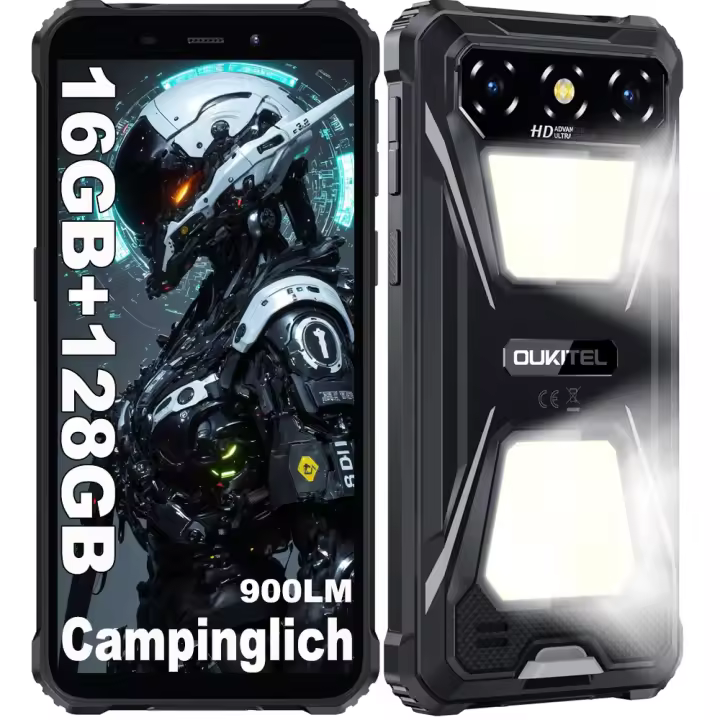 OUKITE G5 Movil Resistente 16GB+128GB/1TB 6300mAh 6 Pulgada Smartphone Rugerizado Octa Core 4G Dual SIM 900LM Camping - 1