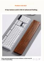 Almohadilla De Muñeca Para Teclado Mecánico De Madera Sólida Adecuada Para Tamaños 87/98/104/108 Personalizables WEIKAV - details 13