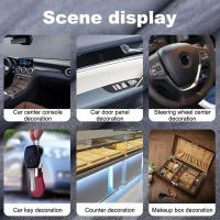 Tela De Seda Autoadhesiva Para Modificación Del Interior De Coche Panel De Puerta Trabucajo DIY Decoración Material De Fibra De Carbono - details 7