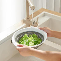 Cesta De Almacenamiento De Cocina Colapsable En Silicona Multiusos Drenador De Frutas Y Verduras Plegable Organizador De Cocina Ecológico - details 7