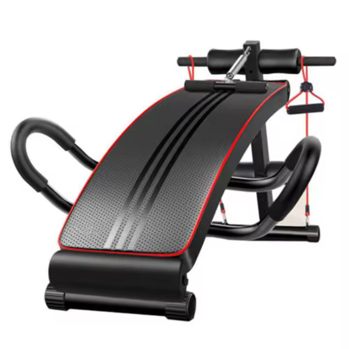 Ozio Fitness Banco Musculación Abdominal Ajustable con Bandas Elásticas - 1