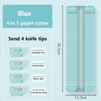 Cortadora De Papel Manual 4 En 1 Doble Dirección Para Escuelas Oficinas Y Hogares Con 4 Cabezales Incluidos Herramienta De Oficina Esencial - details 11