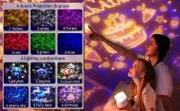 Proyector De Estrellas Del Océano Pequeño Lámpara De Noche Con Proyección Galáctica Y Nebulosa Rotación 360 Grados Regalo Para Niños - details 1
