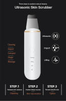 Ultrasonido Limpiador De Piel Espátula Vibración Rostro Eliminador De Quistes Facial Levantamiento Cuidado De La Piel Metal - details 2