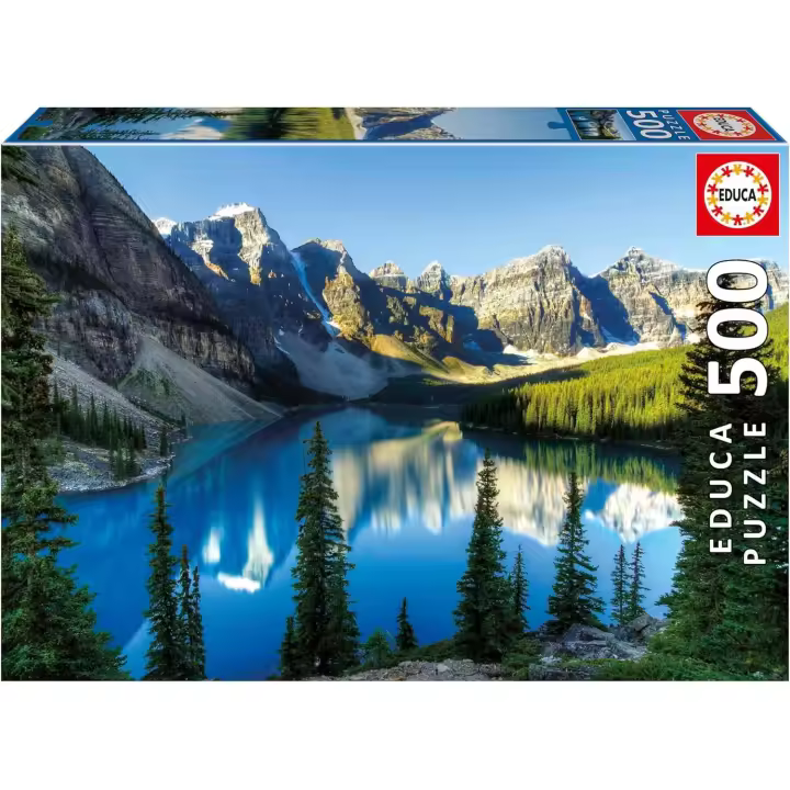 Educa - Puzzle  Lago en Alberta de 500 Piezas . Incluye Pegamento Fix Puzzle. Medidas: 48 x 34 cm. + 11 años Educa 20281 - 1