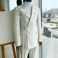 Nueva Traje Formal Para Hombre Elegante Traje De Boda Traje De Novio Moda Costura Homme Ropa Tuxedo Elegante Para Todos Los Estaciones - details 1