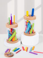 Juego De Colores 2 En 1 Con Copas De Acrílico Transparentes Y Tapa Juguetes Educativos Para Niños De 3-6 Años - details 4
