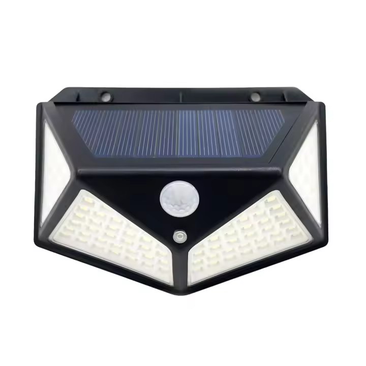 FABRILAMP Aplique Solar Kira Negro 450LM - Sensor de Movimiento - Energía Solar - 1