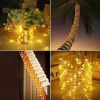 1Pc Luces De Fairy LED Solar Para Exterior Impermeable Cadena De Luces Para Jardín Camino Árbol De Navidad Fiesta Patio Decoración - details 4
