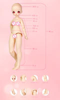 Muñeca BJD ICY DBS 1/4 Fairy De Sueño Anime Juguete Con Cuerpo De Articulaciones Mecánicas Incluye Ropa Y Zapatos Makeup Oficial 40cm SD Colección Para Niñas - details 3