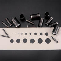 Juego De Taladro Redondo De Agujeros Falsos Para Correas De Reloj Cuadros Cinturones Y Lona 1-15mm Herramienta De Taladro De Acero - details 0