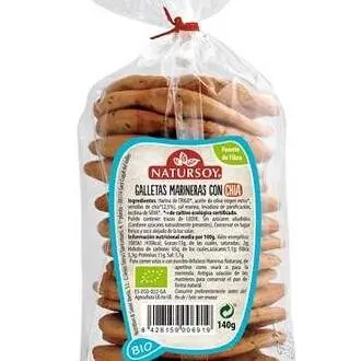 Natursoy Galletas Marineras Con Chía  140G - 1
