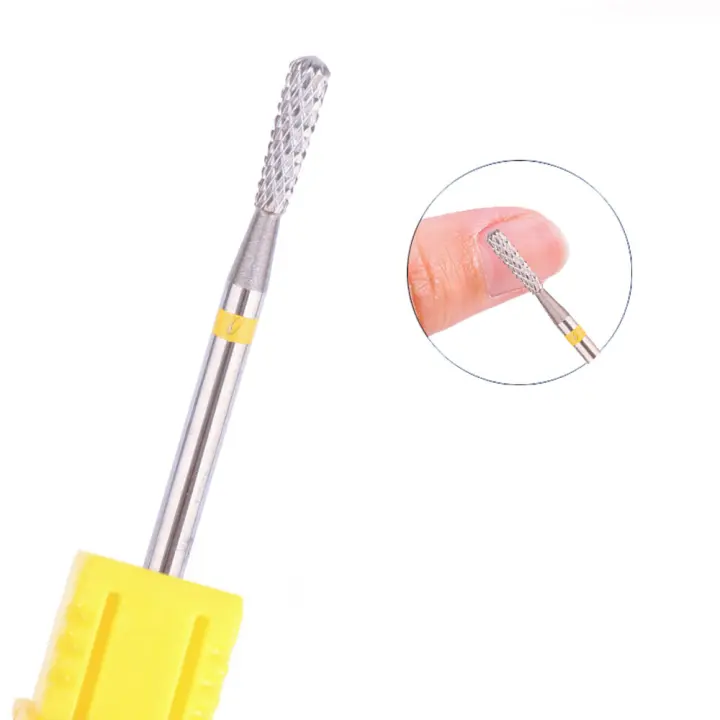 Broca De Uñas De Carburo 1pc Herramienta Para Remover Uñas De Gel Y Acrílicos Accesorios Para Pedicura Y Manicura - 1