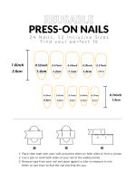 Uñas Postizas Francesas Cortas 24 PCs Con 1 Jelly Y 1 Archivo De Uñas Material ABS Estilo Diverso Sin Químicos De Alta Importancia - details 39