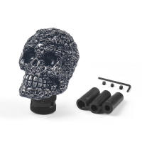 Knob De Cambio De Marchas Con Diseño De Cráneo Para Coche Pieza Decorativa Universal De Resina Y Metal Para Accesorios De Coche - details 3