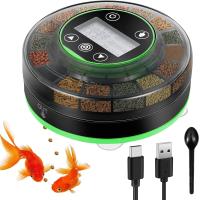 Alimentador automático de peces para acuario, dispensador automático de alimentos con temporizador, alimentador recargable con Cable USB, pantalla LCD - details 6