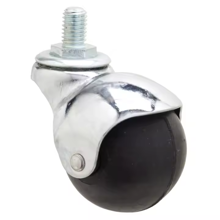 SANCO STORE - WOLFPACK LINEA PROFESIONAL Rueda Domestica Goma Negra Esfera Espiga M8x40 mm. - 1