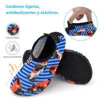 Zapatos De Agua Para Niños Transpirables Y Secado Rápido Zapatillas De Suelo Suave Para Interior Snorkeling Colorido Unisex Tallas Para 7-13Años - details 1